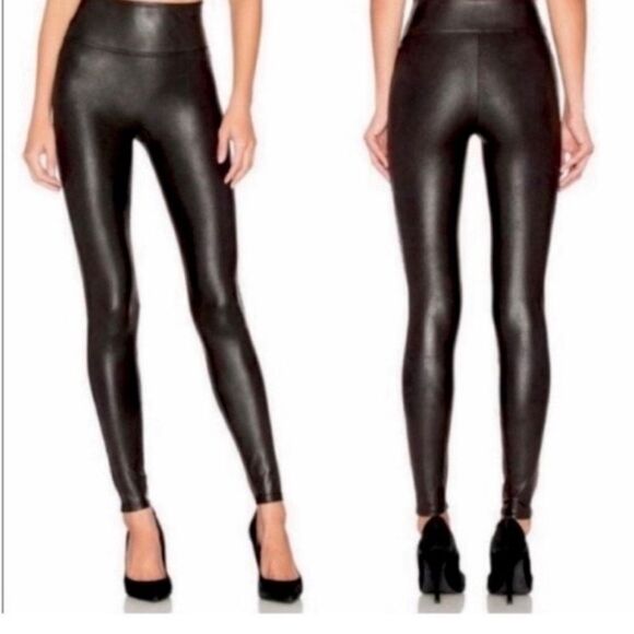 Spanx Faux Leather Leggings- Size Small (Petite) - Picture 1 of 6